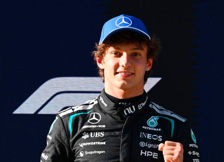 Si gana en China, Andrea Kimi Antonelli sería el segundo piloto más joven en coronarse en un Gran Premio de F1. Foto: GETTY