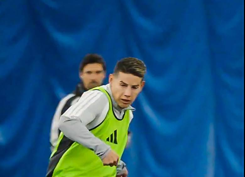 James Rodríguez ya entrena con su equipo, pero aún no recibe el visto bueno para debutar. FOTO IMAGEN TOMADA DE UN VIDEO DEL MINNESOTA FC