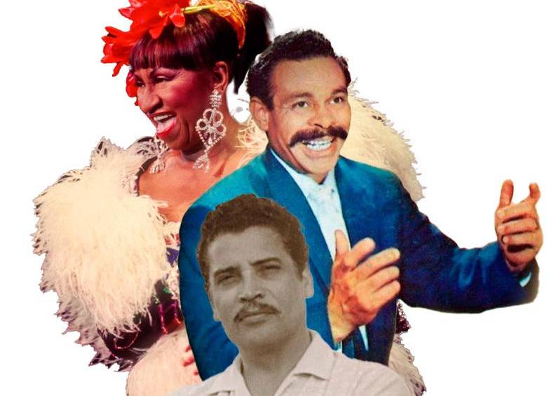Daniel Santos, Bienvenido Granda y Celia Cruz fueron algunos de los cantantes más emblemáticos de la Sonora Matancera. Fotos: Cortesía. Diseño: Andrés León.