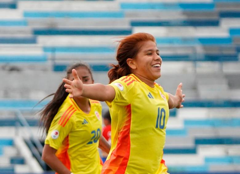 Gabriela Rodríguez, goleadora de Colombia. FOTO cortesía fcf