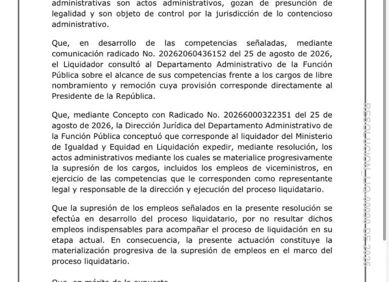Cierran los viceministerios del MinIgualdad mientras avanza su liquidación y persisten los reclamos laborales
