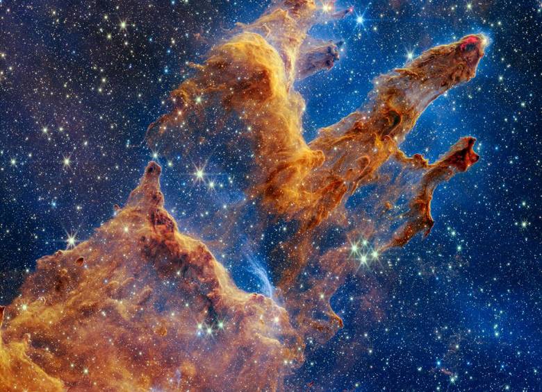 Los pilares de la creación, un lugar donde nacen las estrellas del universo. FOTO: NASA