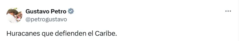 “Huracanes que defienden el Caribe”: Petro celebra el huracán Melissa, pese a que ya ha cobrado vidas y generado catástrofes