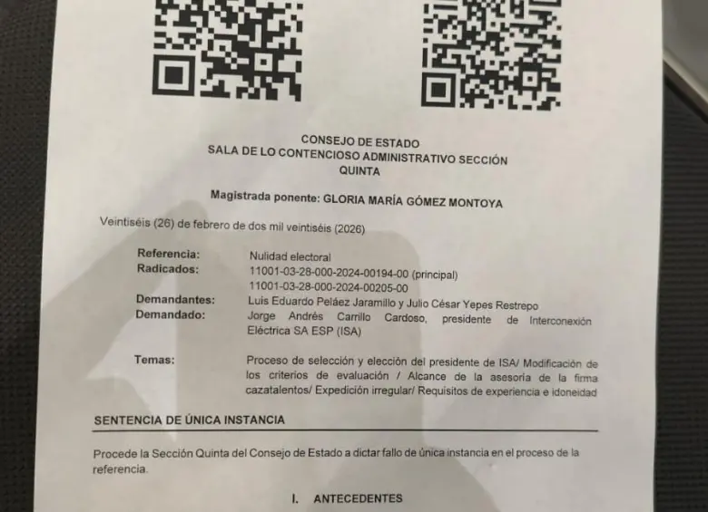 En la asamblea de accionistas repartieron la sentencia del Consejo de Estado sobre la nulidad de elección de Jorge Carrillo.