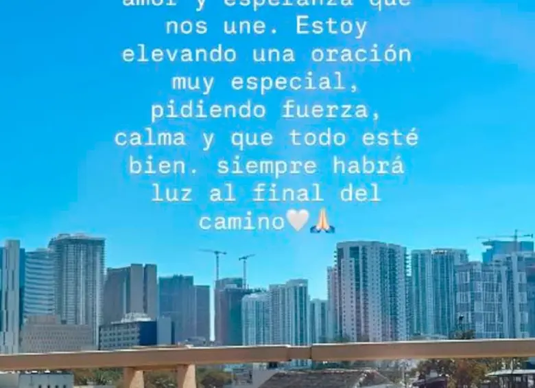 Esta es la publicación que realizó Katherin Giraldo. FOTO: Captura de pantalla