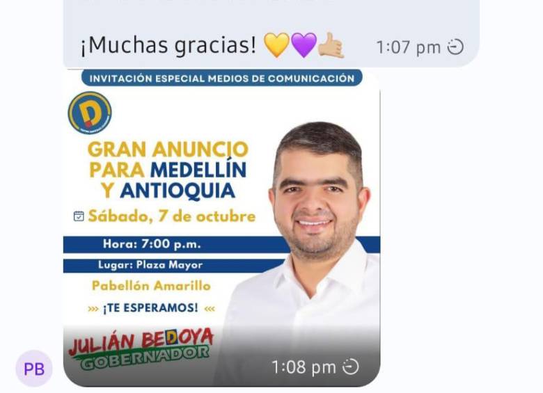 Mensaje de la campaña de Albert Corredor a los contratistas de la Secretaría de Educación. 