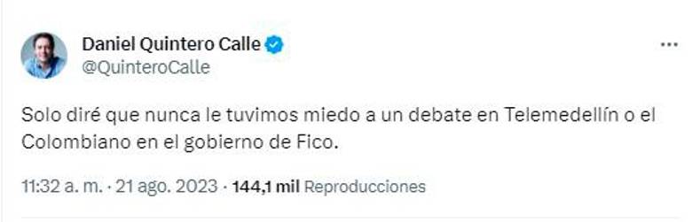 Andrés Julián Rendón y Eugenio Prieto no irán al debate de candidatos a gobernación en Telemedellín