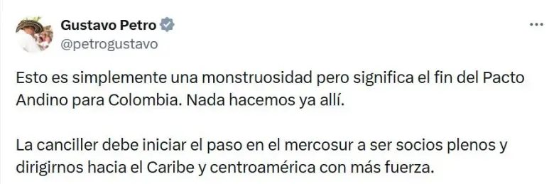 Ecuador sube al 100% los aranceles para productos colombianos; “Esto es una monstruosidad”, contestó Petro