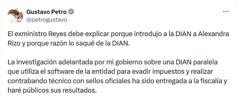 “Tenga la decencia de renunciar”: exministro Reyes pelea con Benedetti y anuncia que lo demandará penalmente