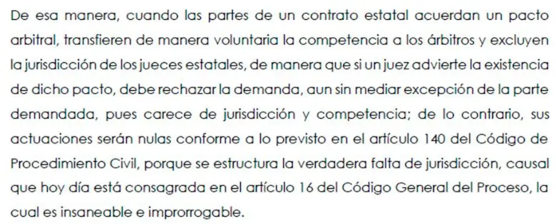 Extracto del auto del Tribunal Administrativo de Antioquia.
