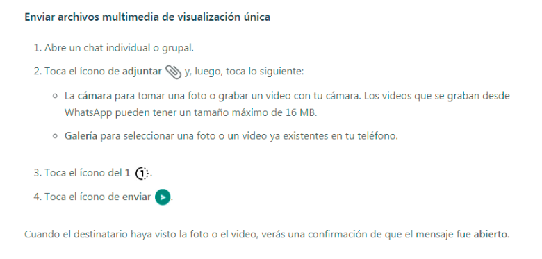 En WhatsApp ya se pueden enviar fotos y videos solo una vez 