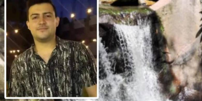 Santiago López Urrego es un turista que se bañaba en las aguas de las fuentes acuíferas de Santa Marta, cuando una avalancha lo sorprendió a él y a sus familiares. Foto: cortesía