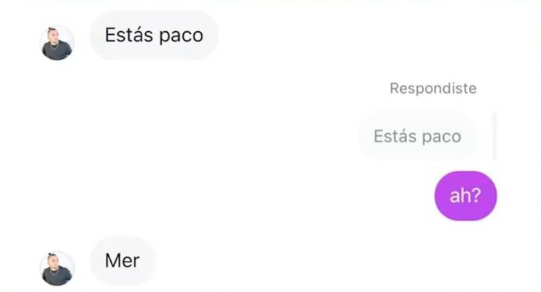 Mensajes compartidos por la denunciante. 