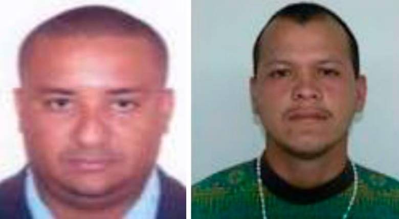 Jobanis Ávila, alias “Chiquito Malo” (izquierda); y Wilmer Giraldo, apodado “Siopas”. FOTOS: CORTESÍA.