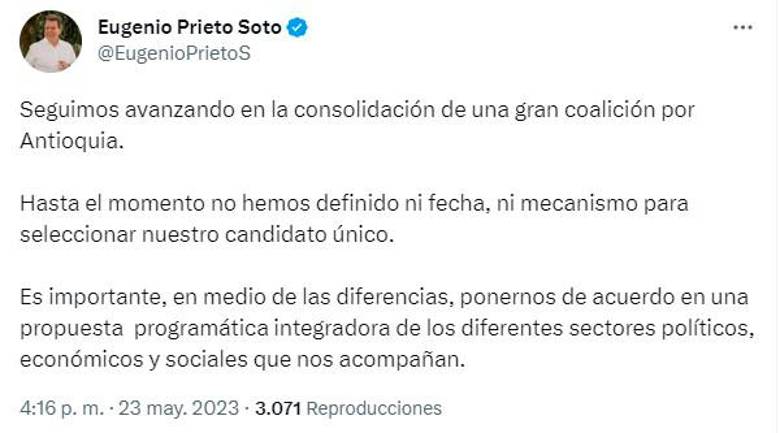 Precandidatos del “Pacto de Indiana” harán encuesta para definir a su candidato a la Gobernación de Antioquia