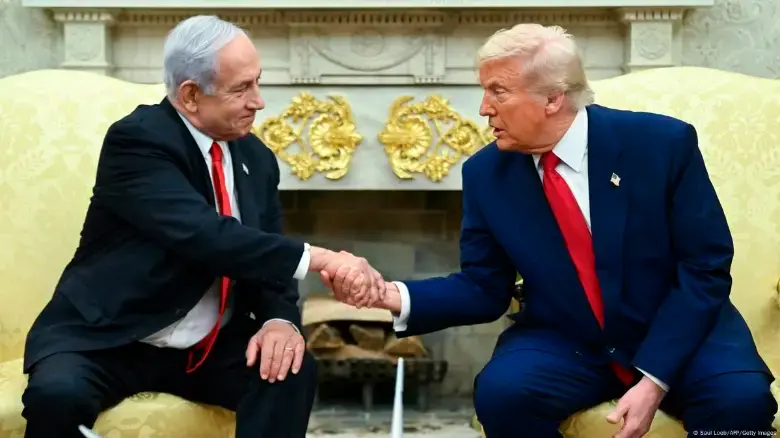 Benjamin Netanyahu y Donald Trump. FOTO GETTY. 