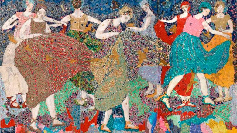 “La Celebración”, obra de la artista María Berrío. FOTO TOMADA DE REDES SOCIALES.