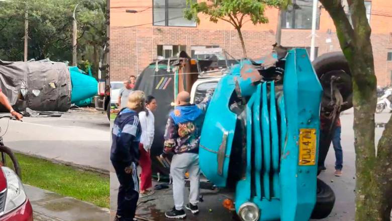 Dos personas resultaron heridas en el incidente vial. FOTO CAPTURA DE PANTALLA
