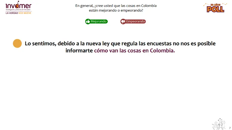 Los colombianos se quedaron sin los resultados del tradicional Invamer Poll. FOTO: ARCHIVO