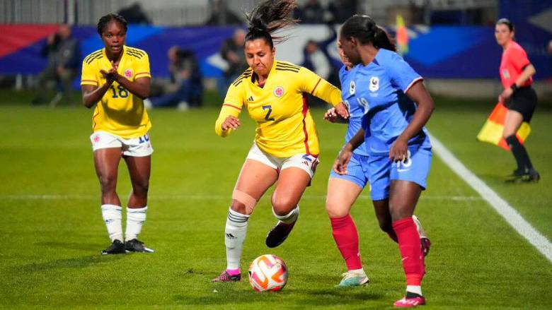 La Selección Colombia femenina mayores perdió 5-2 ante Francia en partido amistoso de preparacion para el Mundial. FOTO FCF