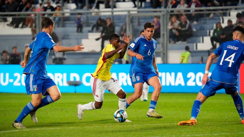 Colombia y su primer partido en el Mundial, perdió con Uruguay