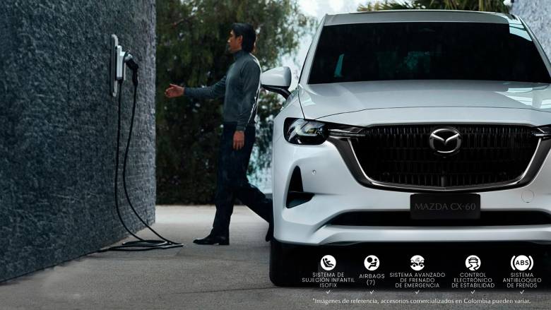 Mazda de Colombia le da la bienvenida a la nueva Mazda CX-60 híbrida enchufable (PHEV), un SUV que llega al país para cambiar las reglas del juego y llevar la experiencia de manejo híbrido a otro nivel. Foto: Cortesía