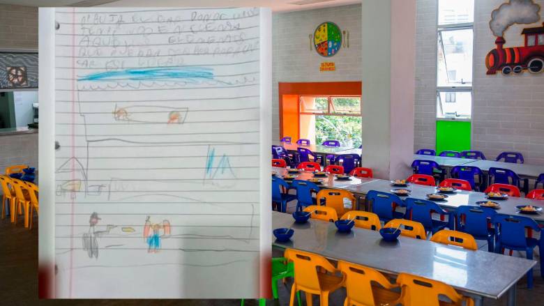 El dibujo ilsutra el asalto a un persona que estaba en estado de indefensión. FOTOS EL COLOMBIANO Y CORTESÍA 