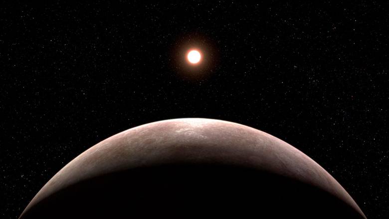 La ilustración refleja al exoplaneta LHS 475 b rocoso y casi exactamente del mismo tamaño de la Tierra. El planeta gira alrededor de su estrella en solo dos días, mucho más rápido que cualquier otro planeta del sistema solar. FOTO: NASA