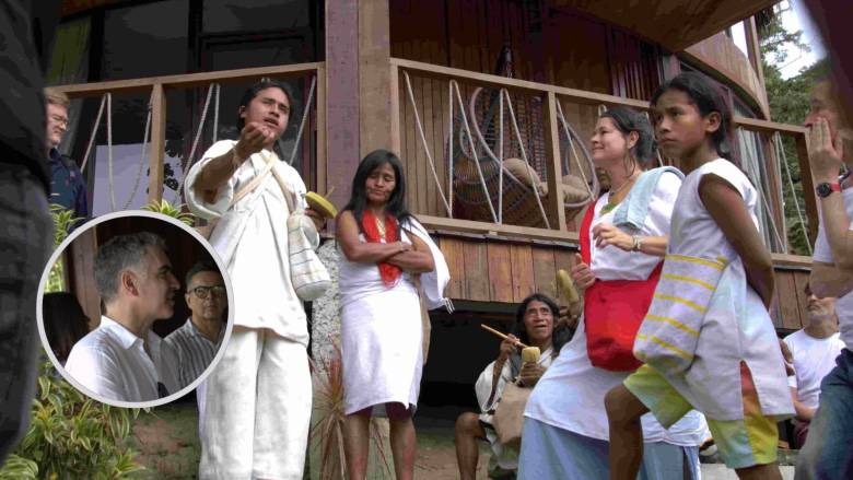 Mamos Arhuacos y Koguis, acompañados por la Fundación SonidoSelva. Foto: Alcaldía de Santa Marta