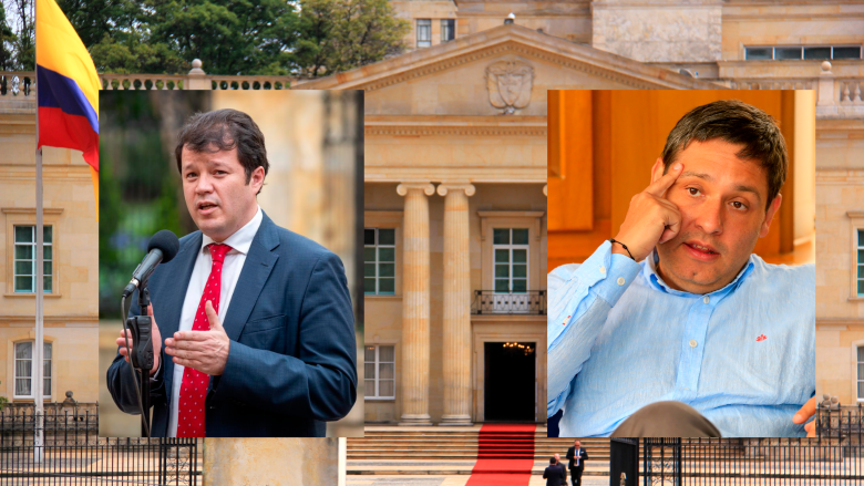 Victor Muñoz aseguró que le dejó a Mauricio Lizcano todos los elementos para el funcionamiento de las casas presidenciales. FOTOS: ESNEYDER GUTIÉRREZ Y COLPRENSA