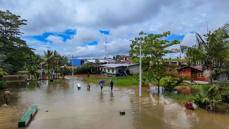 En Vigía del Fuerte y Murindó llevan dos semanas inundados; habitantes claman por apoyo