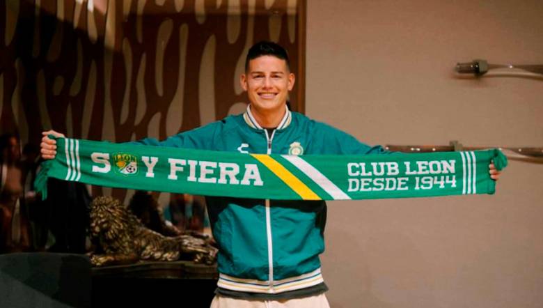 James Rodríguez firmó su vinculación con el club León de México. FOTO @clubleonfc