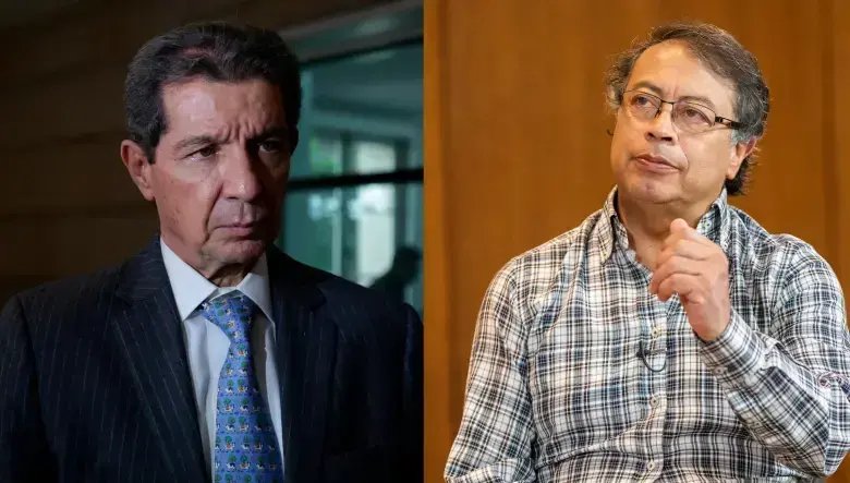 José Félix Lafaurie, presidente de Fedegán, y el presidente Gustavo Petro. FOTO: COLPRENSA y CAMILO SUÁREZ / EL COLOMBIANO