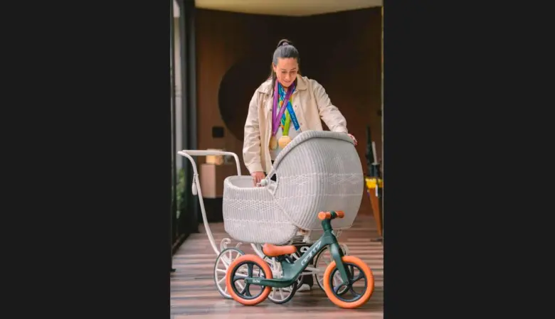 La medallista olímpica Mariana Pajón cuenta los días para el nacimiento de su hijo, la deportista entró en las últimas semanas del embarazo. FOTO CORTESIS GW 