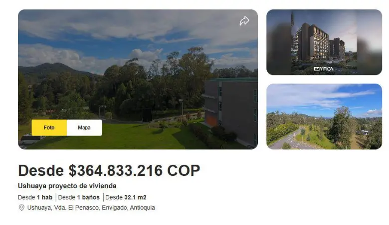 En la web de un grupo financiero, el proyecto Ushuaya aparece reseñado como “de vivienda”.