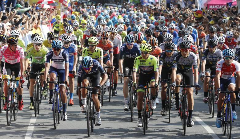 Grandes figuras del ciclismo mundial han participado en el Tour Colombia, competencia que busca consolidarse nuevamente en el calendario internacional. FOTO: MANUEL SALDARRIAGA