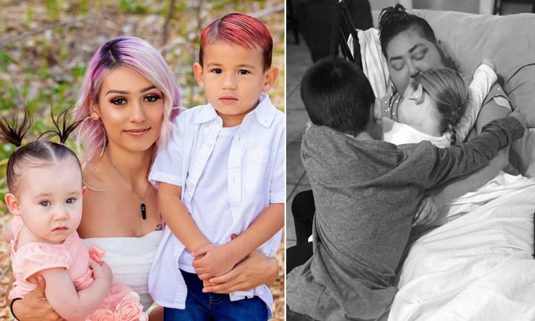 Erika Diarte-Carr era una mujer de 30 años, madre soltera de dos niños, quien fue diagnosticada con un cáncer de pulmón en etapa terminal. FOTO: X @guille_farrell