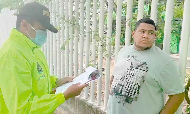 El detenido Fabio Molina Díaz, quien fue enviado a la cárcel. FOTO: CORTESÍA DE LA POLICÍA.
