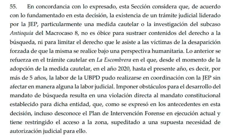 Sentencia ordena incluir de nuevo a la Unidad de Búsqueda en labores para encontrar cuerpos de desaparecidos en La Escombrera