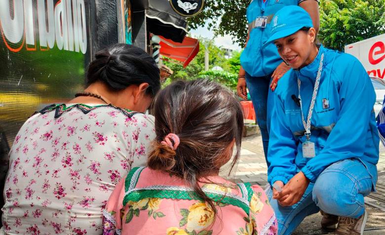 El llamado a los residentes y turistas de Medellín es a no dar dinero, regalos ni otras dádivas a menores de edad en sitios públicos. FOTO Cortesía Alcaldía de Medellín