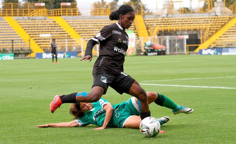 Deportivo Cali y Santa Fe juegan en El Campín el duelo de ida de la final de la Liga Femenina. FOTO DIMAYOR