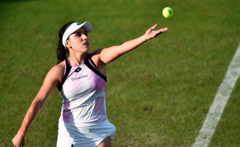 La colombiana Camila Osorio ganó en primera ronda del WTA de Eastbourne. FOTO FEDECOLTENIS 