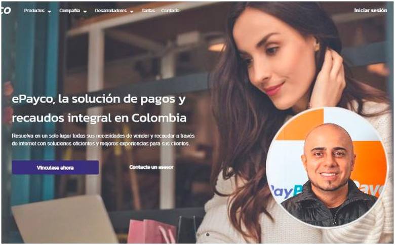 La plataforma de ePayco fue lanzada en 2011 y actualmente cuenta con más de 140.000 usuarios. Su cofundador, Juan David Rúa, tiene planes de expansión FOTO: JUAN ANTONIO SÁNCHEZ Y CORTESÍA 