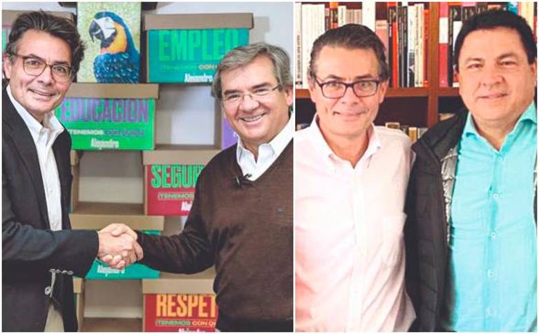 Alejandro Gaviria reunido con Germán Varón Cotrino (a la izquierda) y Miguel Ángel Pinto (a la derecha). FOTO REDES SOCIALES