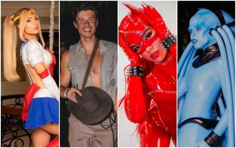 Paris Hilton, Shawn Mendes, Karol G y Janelle Monae, algunas de las celebridades que se disfrazaron en este Halloween 2022. FOTOS Cortesía 