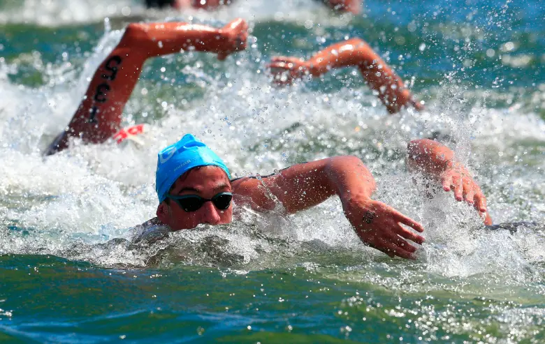 Guatapé vibró con una feroz competencia de aguas abiertas en el Panamericano de Natación 