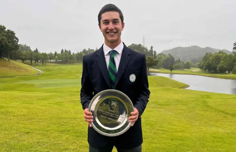 Golfista colombiano Tomás Restrepo se coronó bicampeón del Junior World Golf Cup en Japón