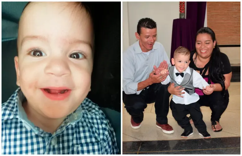 Emiliano y su familia. Foto: cortesía