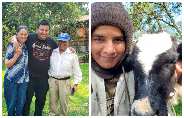 Jimmy creció en el campo y dice que aprendió a enumerar contando vaquitas. FOTOS Cortesía Unal sede Medellín