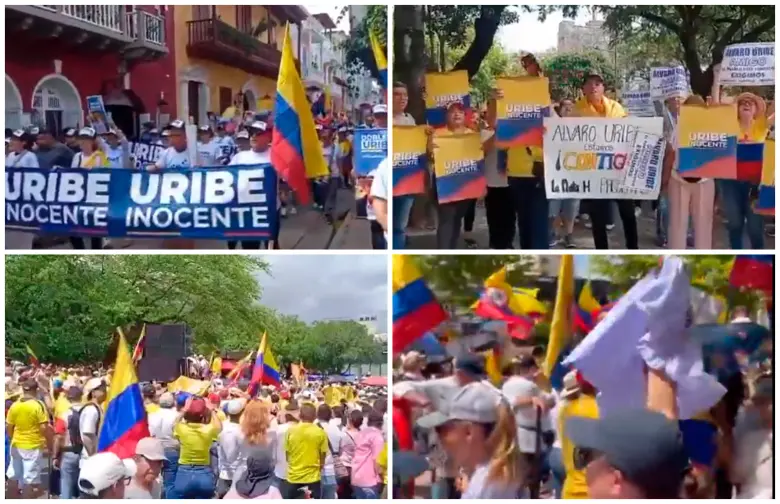 En otras ciudades como Cartagena, Neiva, Cúcuta y Barranquilla los ciudadanos se unieron a la movilización. FOTOS Tomadas de @MariaFdaCabal